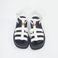 Celine White Leather Clea Triomphe Gladiator Chunky Sandals - 40