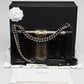 CHANEL PYTHON AND PATENT LEATHER MEDIUM BOY BAG