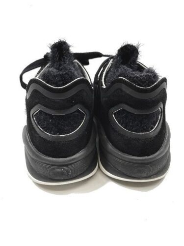 CHANEL TWEED & SUEDE CC LACE UP SNEAKERS