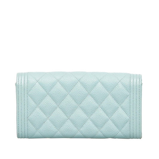 Chanel Boy Caviar Leather Wallet (SHG-7RrsXi)