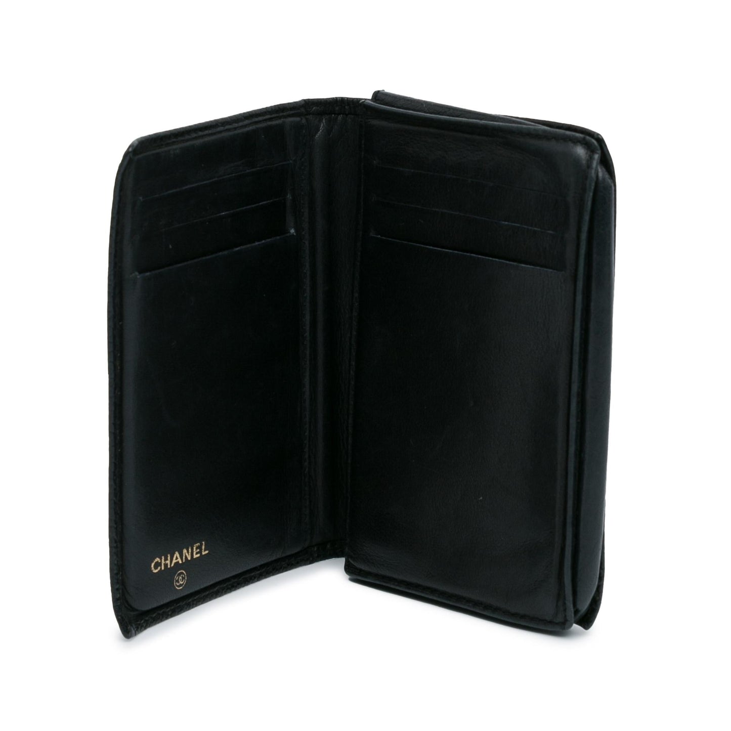 Chanel CC Caviar Bi Fold Card Holder (SHG-GcMVGD)