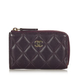Chanel CC Caviar Leather Coin Pouch (SHG-23409)