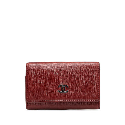 Chanel CC Caviar Leather Key Holder