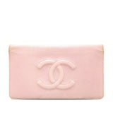 Chanel CC Caviar Leather Long Wallet (SHG-sKjKip)