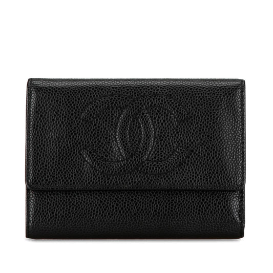 Chanel CC Caviar Trifold Wallet