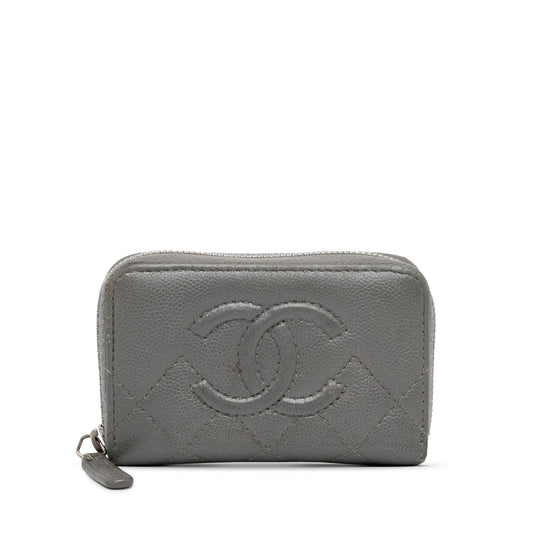 Chanel CC Caviar Zip Coin Pouch