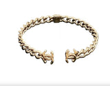 CHANEL CC RUNWAY CHAIN CHOKER NECKLACE