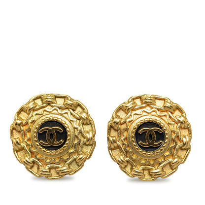Chanel CC Clip On Earrings