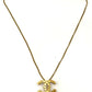 CHANEL CC COCO MARK GOLD TONE NECKLACE