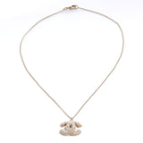 CHANEL CC FAUX PEARL PENDANT NECKLACE