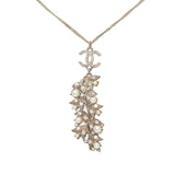 Chanel CC Faux Pearl Pendant Necklace (SHG-30618)