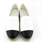 CHANEL CC LAMBSKIN LEATHER ESPADRILLES