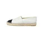 CHANEL CC LAMBSKIN LEATHER ESPADRILLES