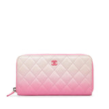 Chanel CC Lambskin Ombre Zippy Wallet (SHG-TlWg5V)