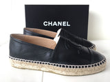 CHANEL CC LAMBSKIN ESPADRILLES