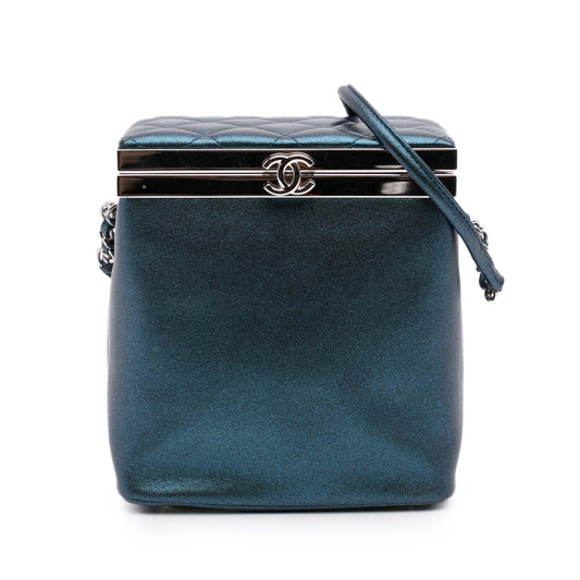 Chanel CC Metallic Calfskin Vanity Case