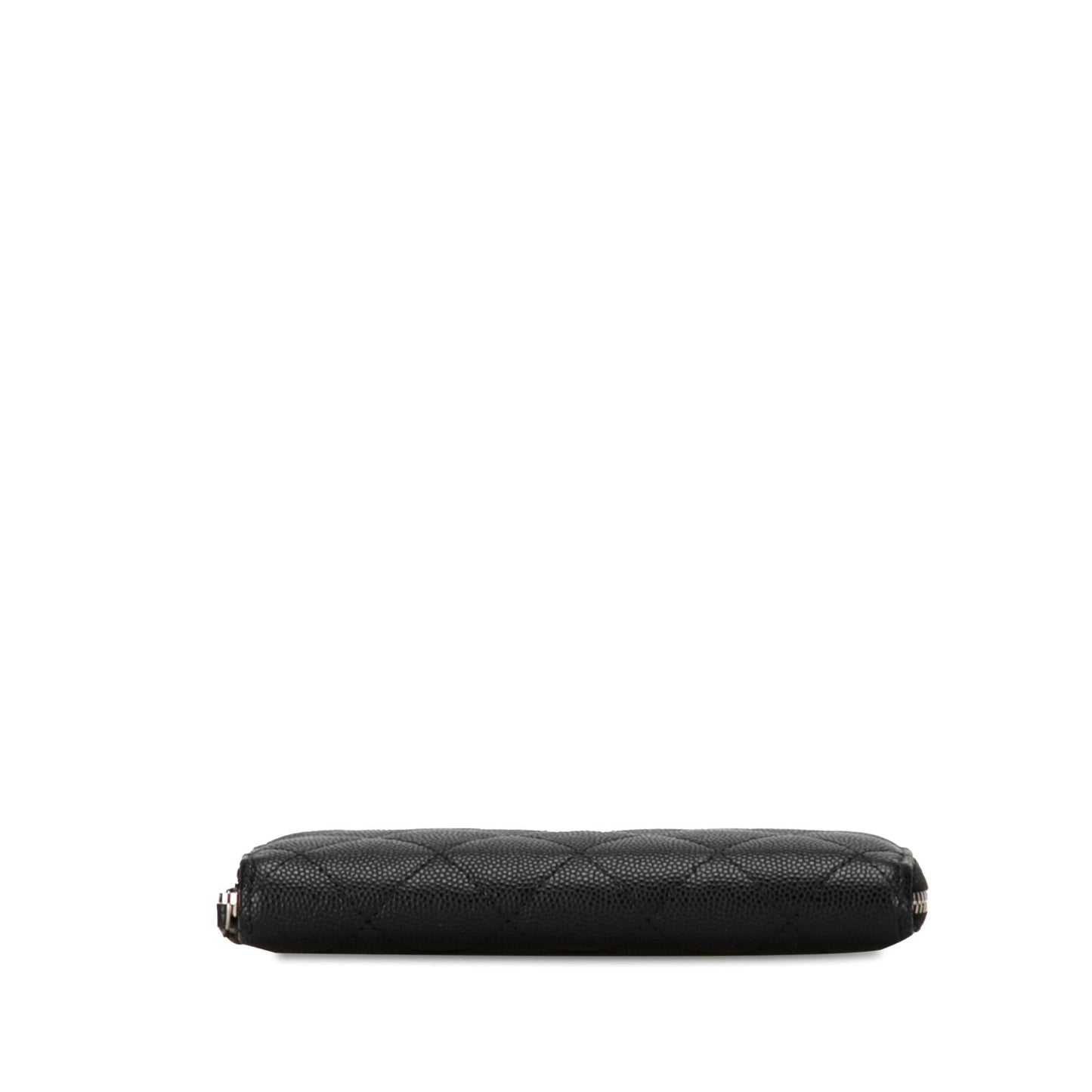 Chanel CC Quilted Caviar Zip Around Wallet (SHG-qgCY15)