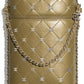 CHANEL CC QUILTED DIAMOND BAG/PHONE CASE WITH CHAIN