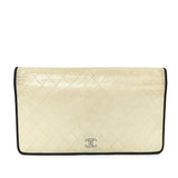 Chanel CC Quilted Lambskin Leather Long Wallet (SHG-5sKFrM)