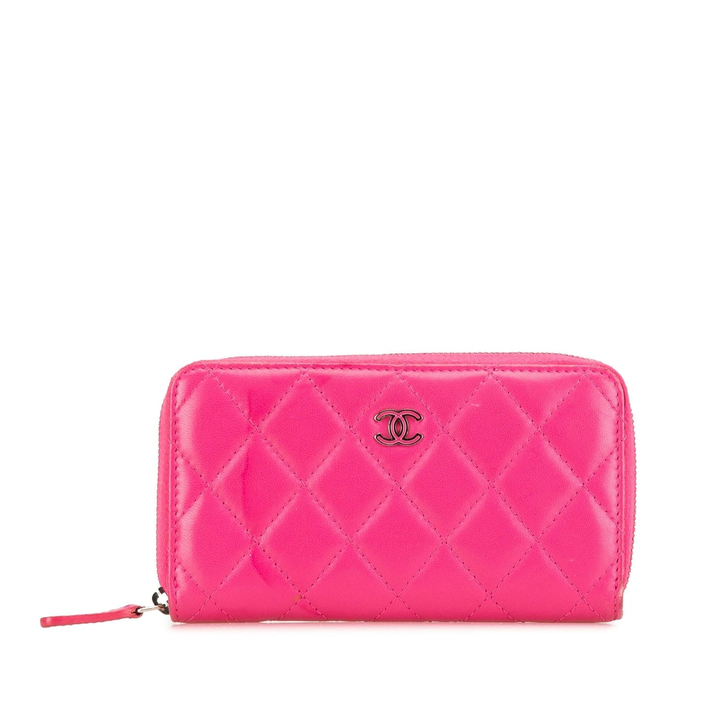 Chanel CC Quilted Lambskin Zip Around Wallet (SHG-TJpHnQ)