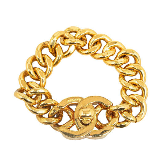 Chanel CC Turnlock Chain Bracelet (SHG-6Xbkt3)
