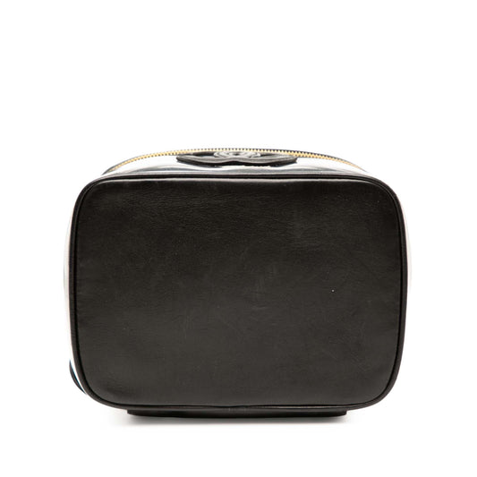 Chanel CC Vinyl and Calfskin Vanity Case