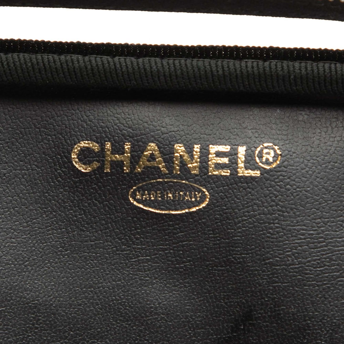 Chanel CC Vinyl and Calfskin Vanity Case