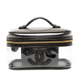 Chanel CC Vinyl and Calfskin Vanity Case