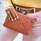 Chanel Camellia Embossed O Case-Pochette