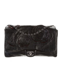 CHANEL PARIS SHANGHAI CAMELLIA FLAP BAG-HS