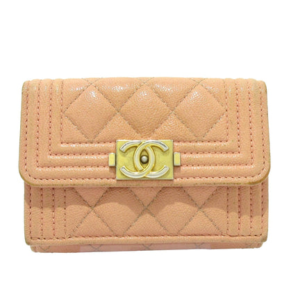 Chanel Caviar Boy Trifold Wallet (SHG-CQct9i)