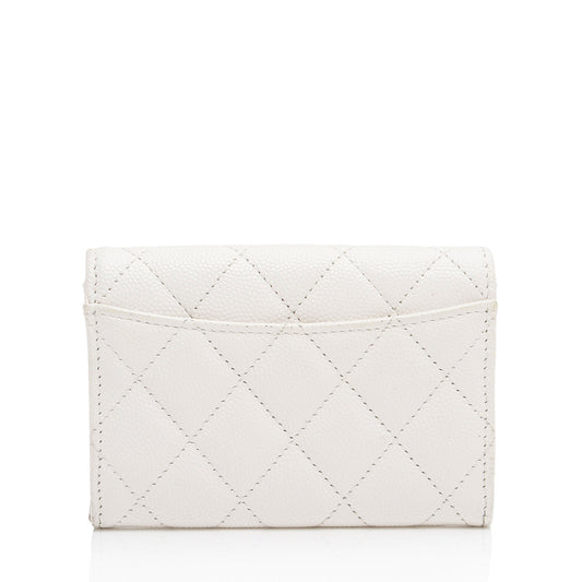 Chanel Caviar Leather Classic Card Holder (SHF-RUM2mf)