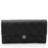 Chanel Caviar Leather Long Wallet