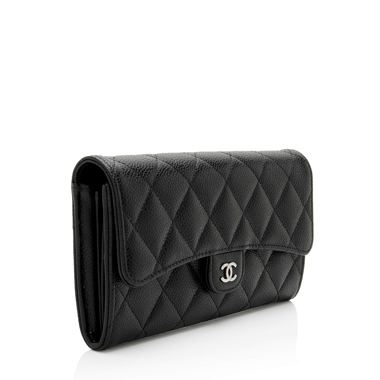 Chanel Caviar Leather Long Wallet