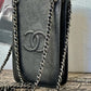 Chanel Caviar Leather Pochette With Chain Handle