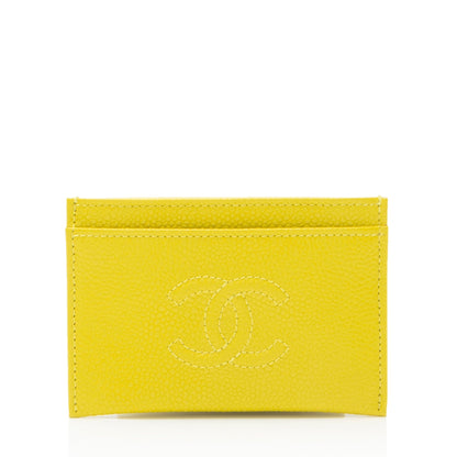 Chanel Caviar Leather Timeless CC Card Holder