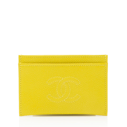 Chanel Caviar Leather Timeless CC Card Holder