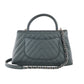CHANEL CAVIAR METALLIC GRAPHITE MEDIUM COCO HANDBAG
