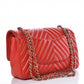 CHANEL Lambskin Chevron Quilted Medium Double Flap