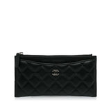Chanel Classic Quilted Lambskin Zip Wallet (SHG-J6cOXw)