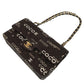 CHANEL CLASSIC COCO PRINT DOUBLE FLAP BAG