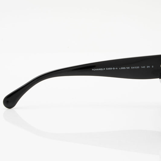 Chanel Crystal CC Oval Sunglasses (SHF-oOSxqG)