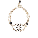 Chanel Crystal Pearl CC Bracelet (SHF-I2oyw1)
