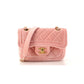 CHANEL QUILTED VELVET DOUBLE FRAME MINI FLAP BAG