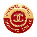 Chanel Enamel CC Rue Cambon Brooch