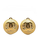 Chanel Gold Plated CC Clip On Earrings (SHG-h09o9s)