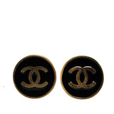 Chanel Gold Plated CC Clip On Earrings