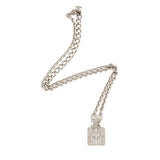 Chanel Iridescent Crystal CC Perfume Bottle Necklace