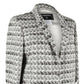 CHANEL SUBTLE SILVER THREAD TWEED BLAZER