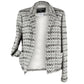 CHANEL SUBTLE SILVER THREAD TWEED BLAZER